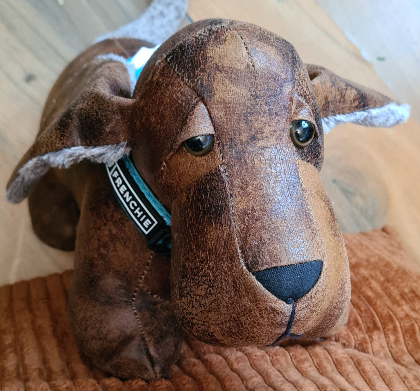 Frenchie Bulldog Dog Collar Abominable Snowman 2cm wide neoprene lining