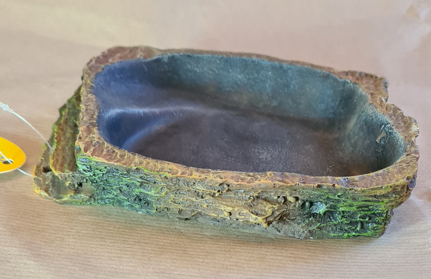 Aquarline reptile tortoise snake lizard rock style water bowl dish 11x14x2.5cm