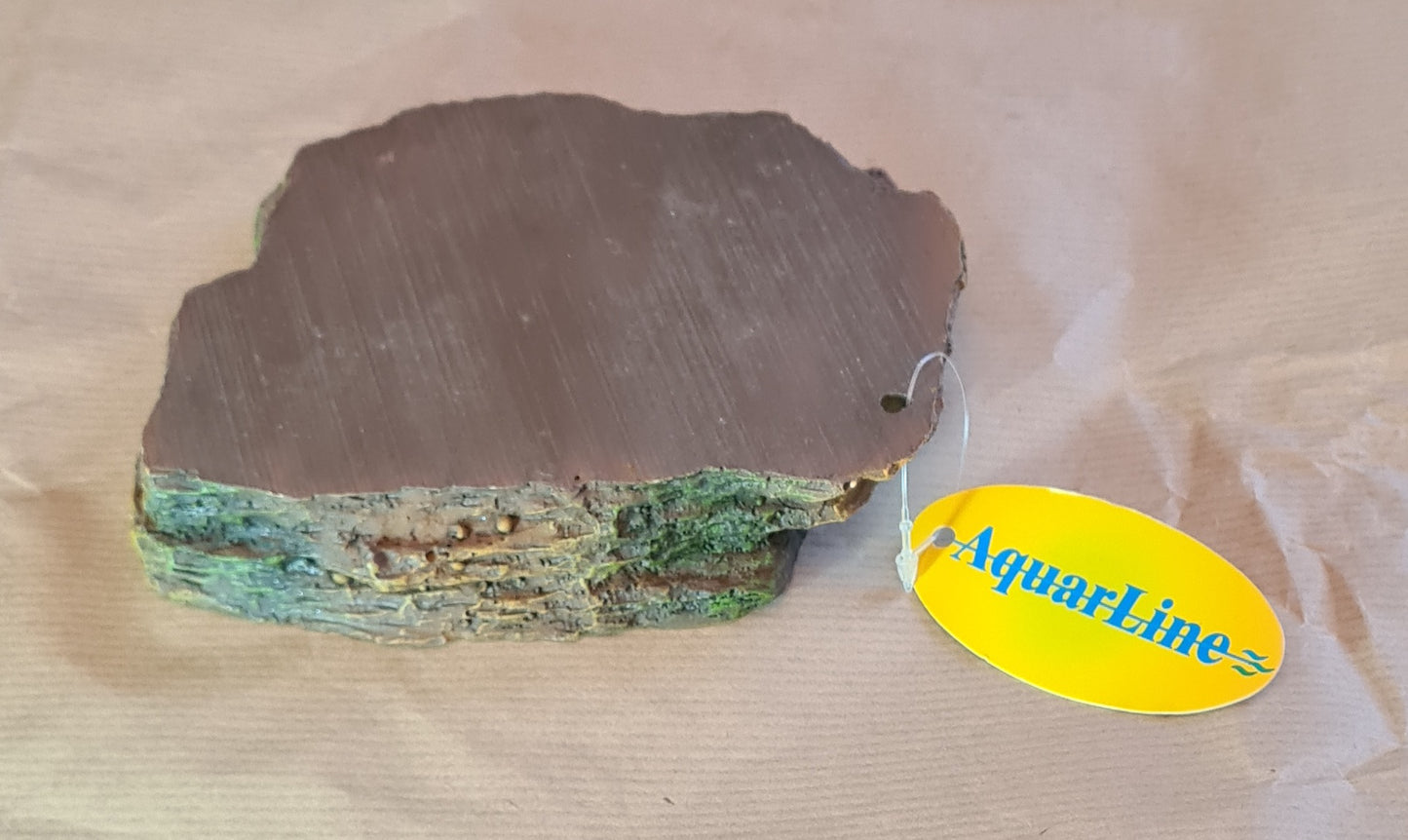 Aquarline reptile tortoise snake lizard rock style water bowl dish 11x14x2.5cm