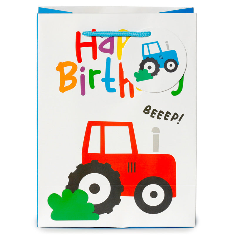 Gift Bag (Medium) - Happy Birthday Little Tractors