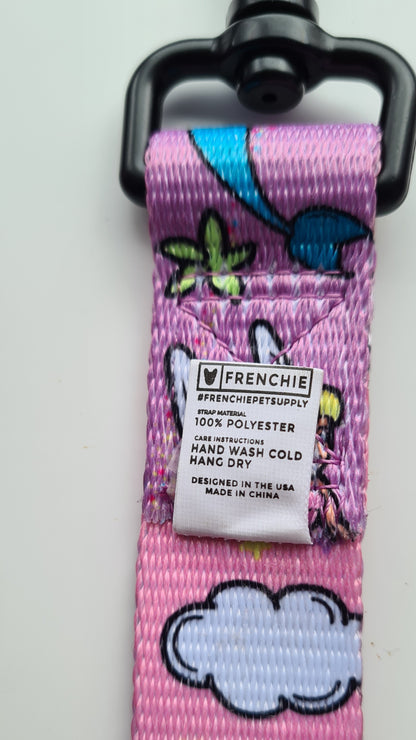 Frenchie Designer Dog Leash Lead - 'Neverland' Comfort Handle Multicolor 5 Ft Long