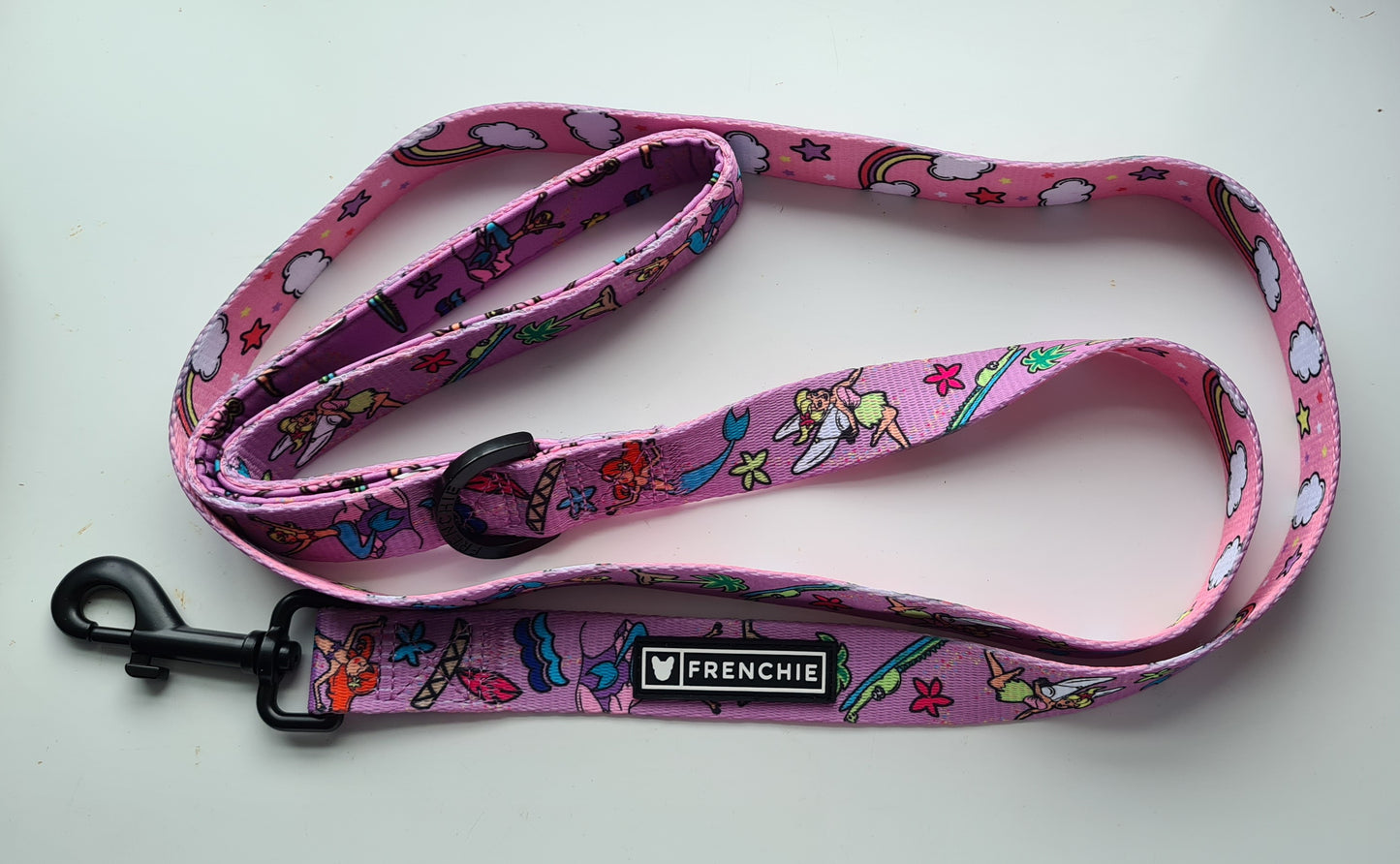 Frenchie Designer Dog Leash Lead - 'Neverland' Comfort Handle Multicolor 5 Ft Long