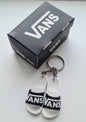 1 x VANS Black/White MINI SLIDERS KEYRING WITH SHOE BOX