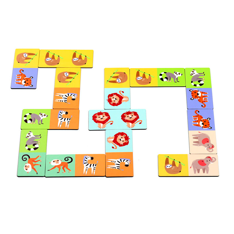 Kids Dominoes Set - Zooniverse 28 pieces