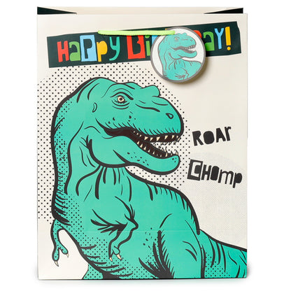 Gift Bag (Large) - Happy Birthday Dinosauria