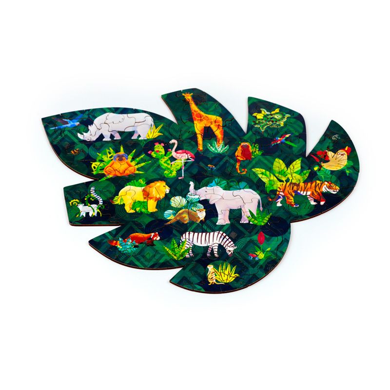 130pc Wooden Jigsaw Puzzle - Animal Kingdom