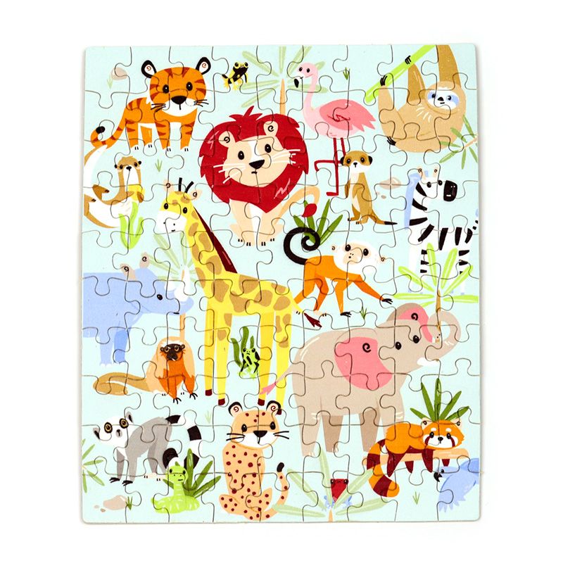 90pc Wooden Jigsaw Puzzle - Zooniverse