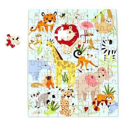 90pc Wooden Jigsaw Puzzle - Zooniverse