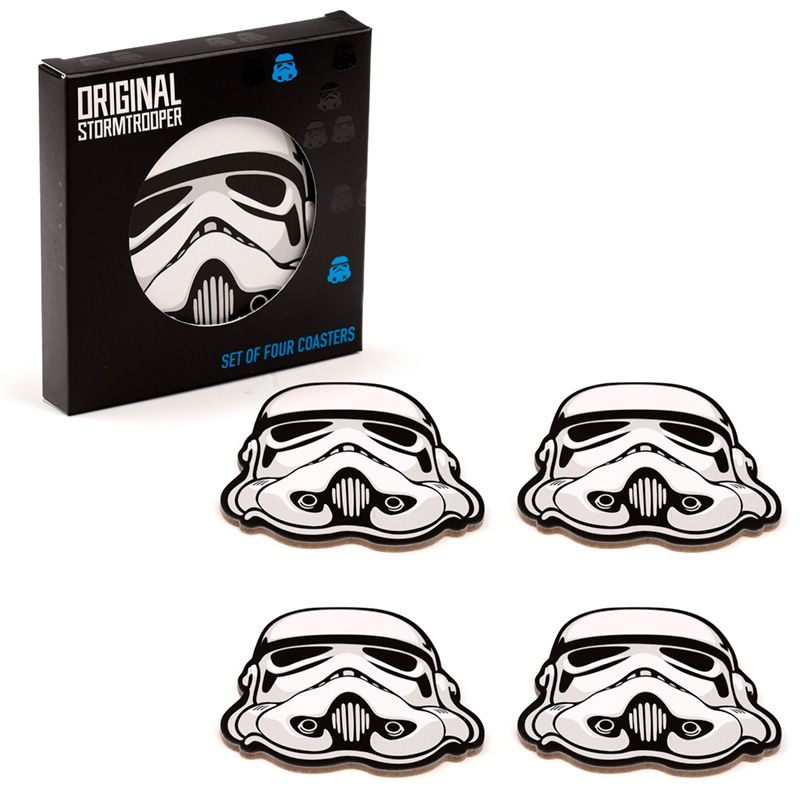 Set of 4 Cork Novelty Coasters - The Original Stormtrooper