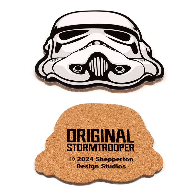 Set of 4 Cork Novelty Coasters - The Original Stormtrooper