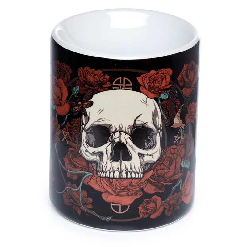 Skulls & Roses Printed Ceramic Oil Burner