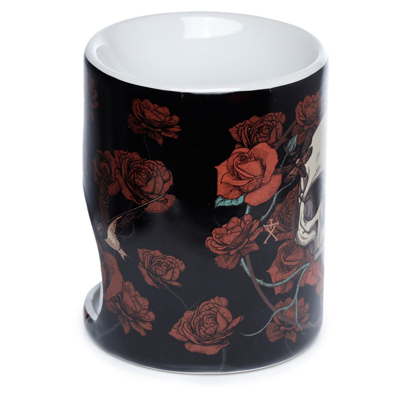 Skulls & Roses Printed Ceramic Oil Burner