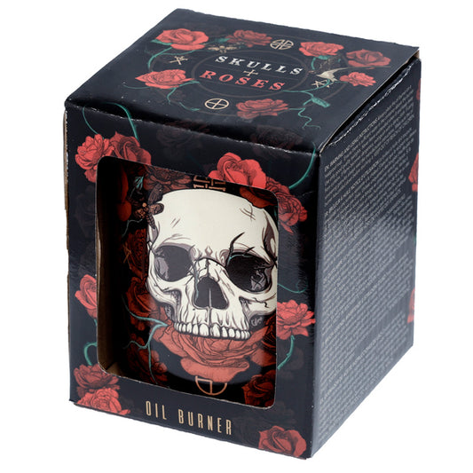 Skulls & Roses Printed Ceramic Oil Burner