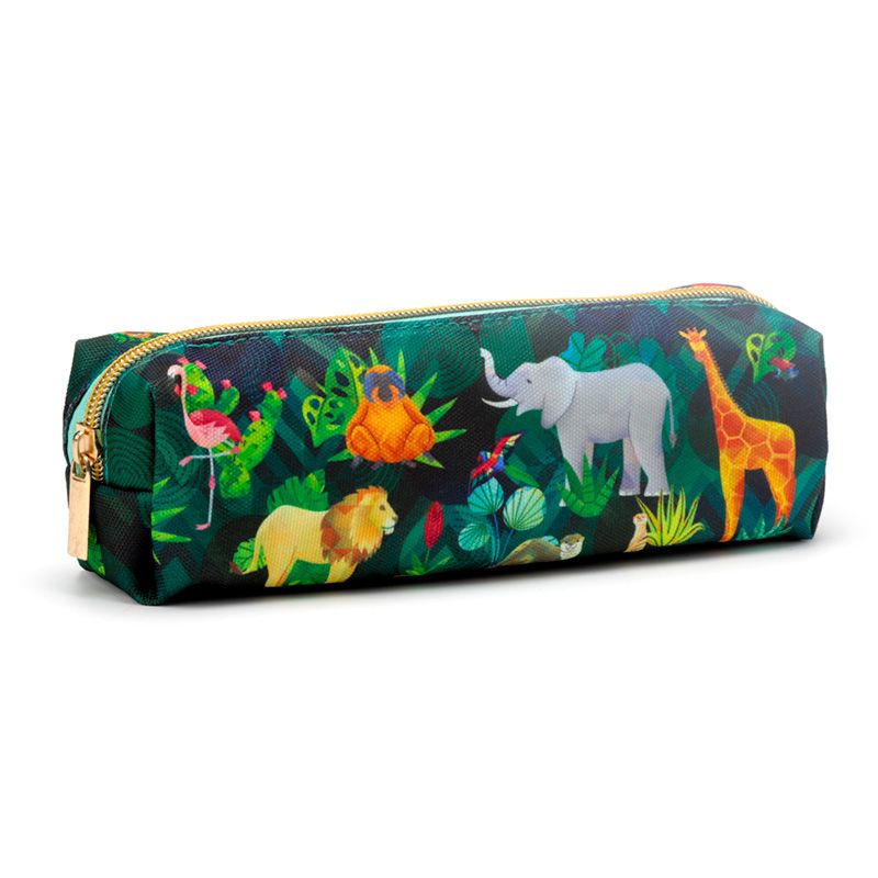 Animal Kingdom Canvas Pencil Case