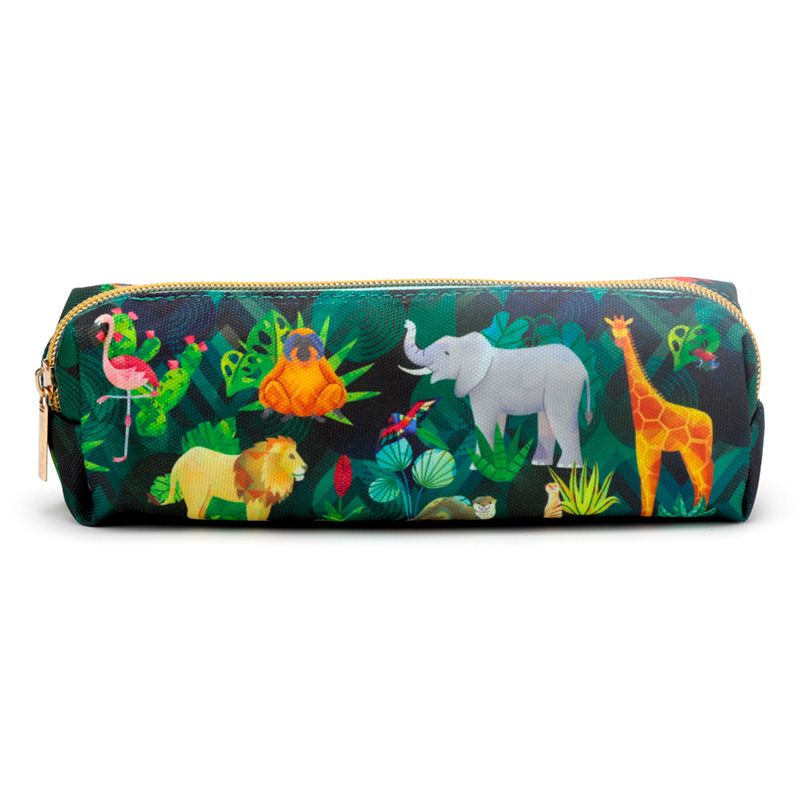 Animal Kingdom Canvas Pencil Case