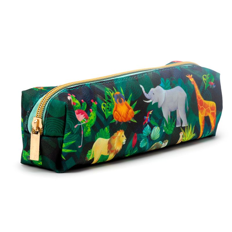 Animal Kingdom Canvas Pencil Case