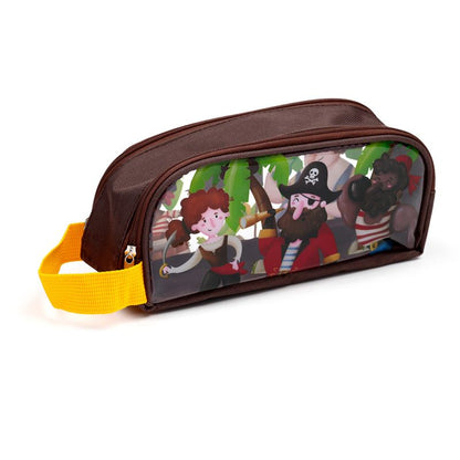 Jolly Roger Pirates Clear Window Pencil Case