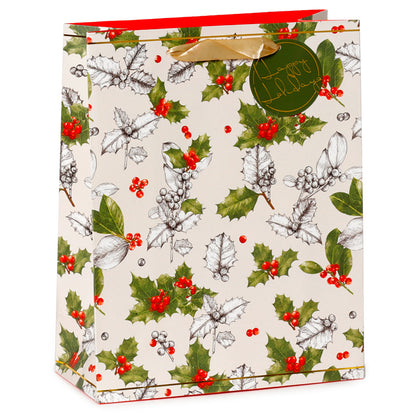 Gift Bag (Large) - Winter Botanicals Holly