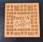 Welsh Bamboo Coaster 'Fancy a Cwtch' Handmade Engraved Logo 10cm ECO