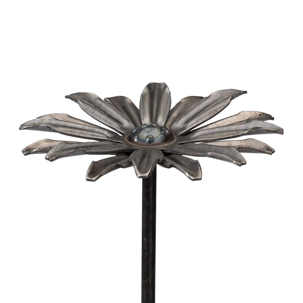 Hand Forged Metal Daisy On Stem 90mm Diameter 275mm Long