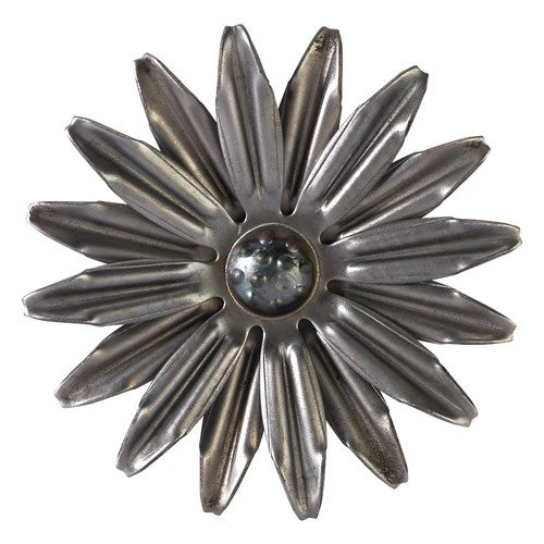 Hand Forged Metal Daisy On Stem 90mm Diameter 275mm Long