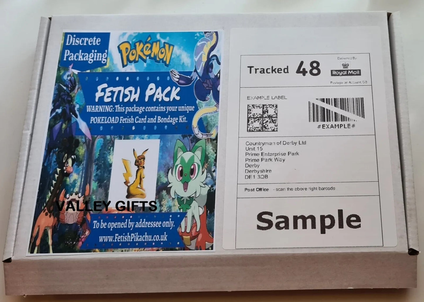 Funny POKEMON Fetish Pack Post Prank Mail Postal Package Adult Joke