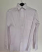 White Men Long Sleeve Cotton Polyester Business Work Shirt Size 15" 38cm 105gsm